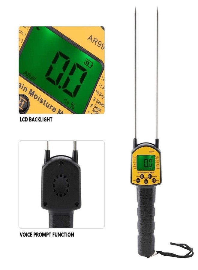 PAXMAX Smart Sensor AR991 Digital Grain Moisture Meter Smart Sensor Use For Corn,Wheat,Rice,Soyabean,Wheat - Image 3